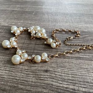 Pearl and Rhinestone Necklace